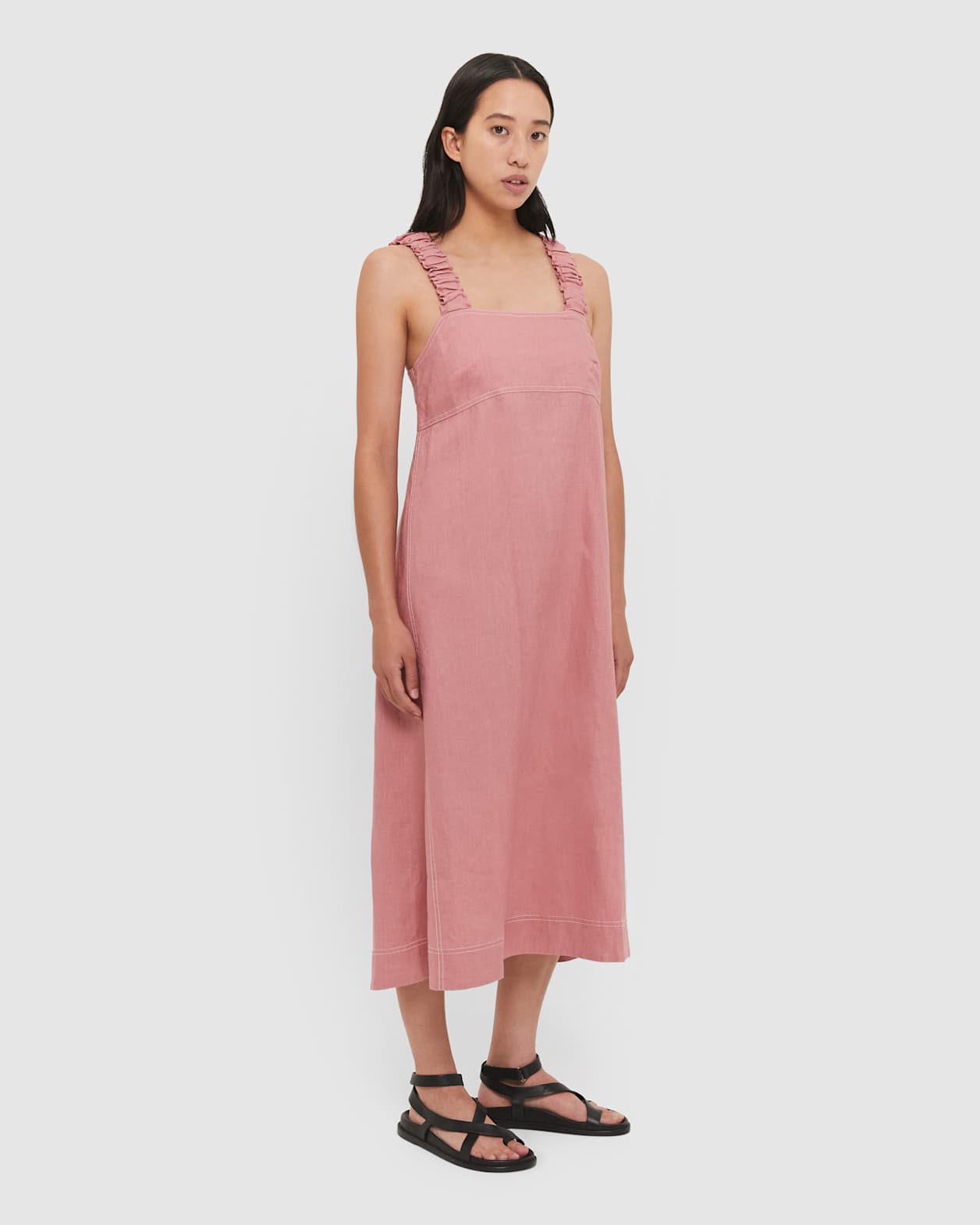 Kiki Elastic Strap Dress in PINK