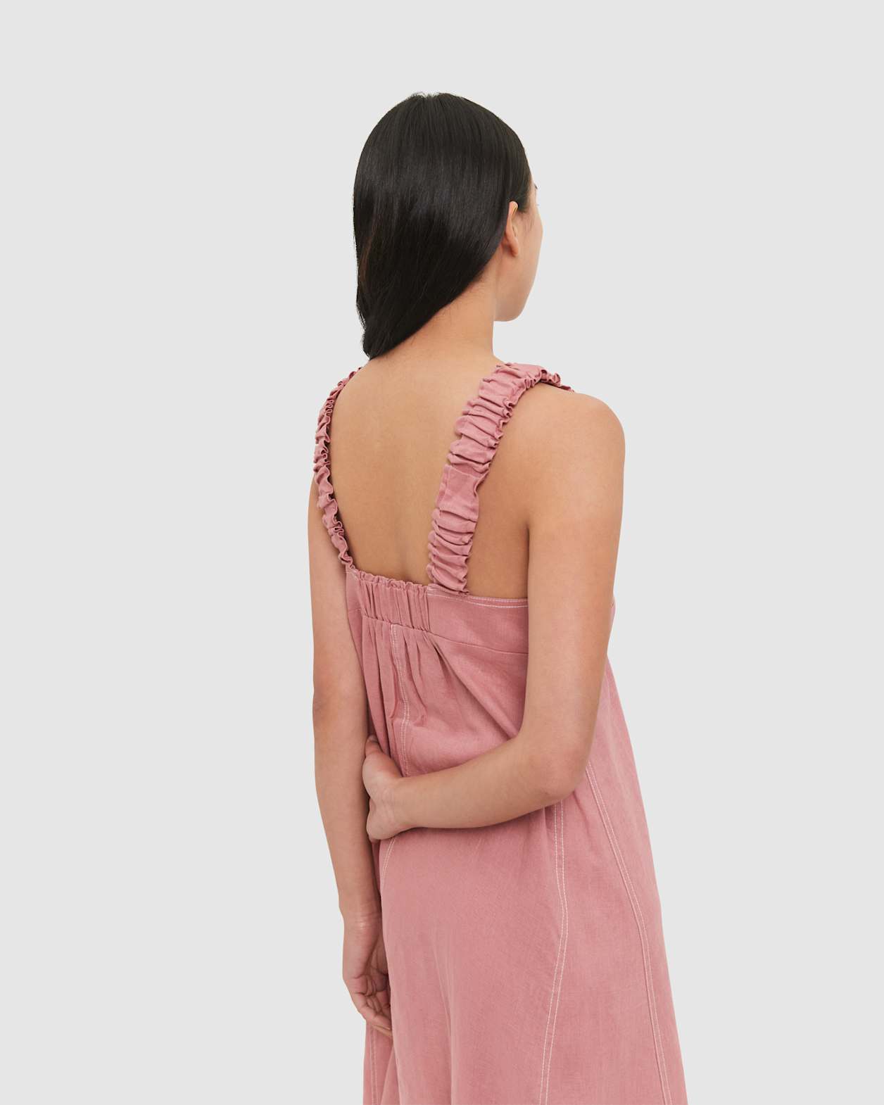 Kiki Elastic Strap Dress in PINK