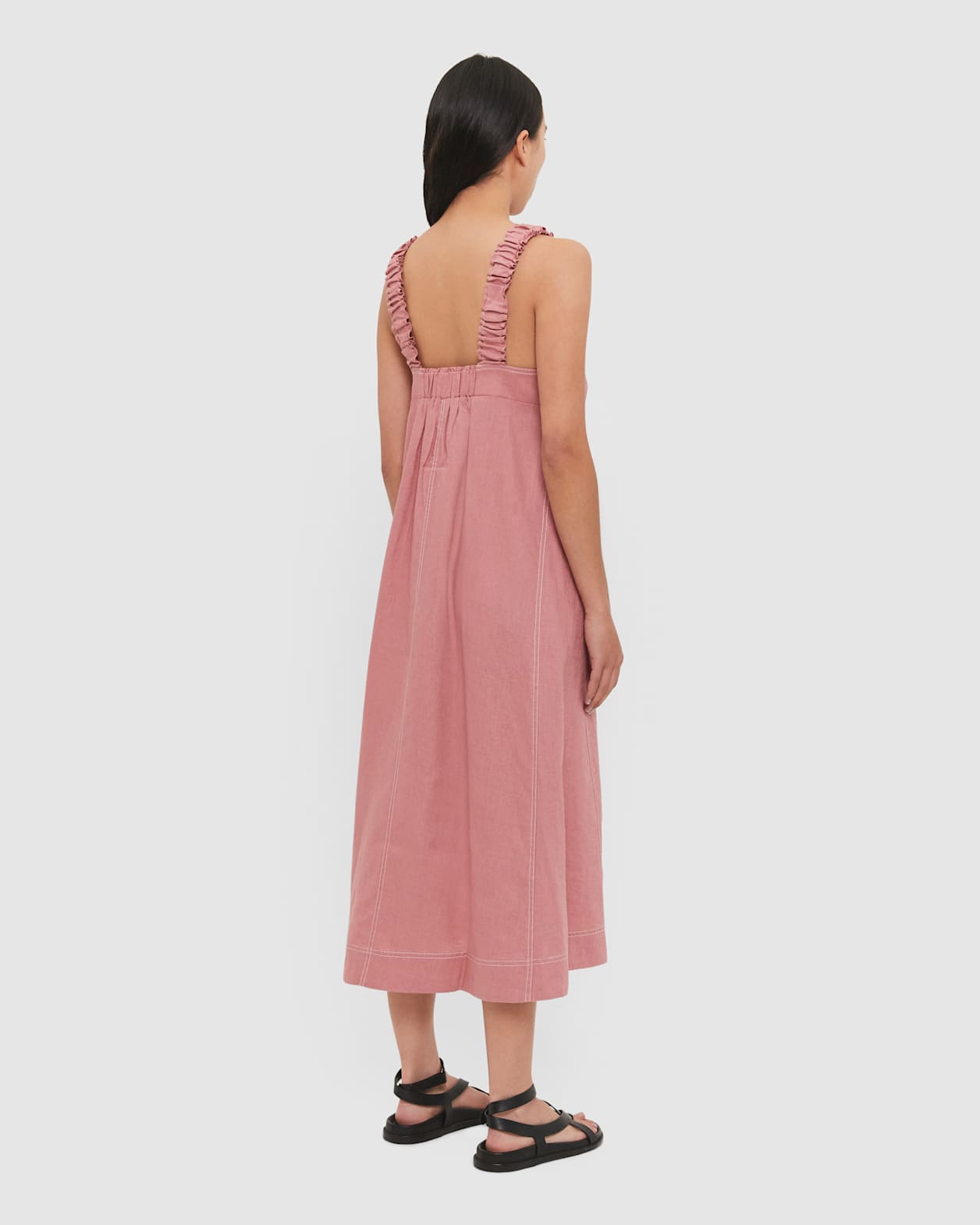 Kiki Elastic Strap Dress in PINK