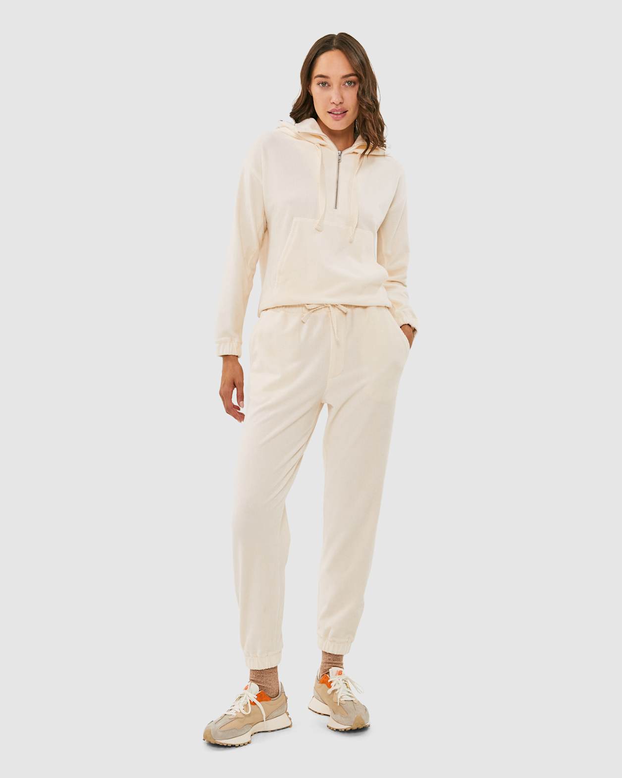 Alyse Cord Pant in ECRU