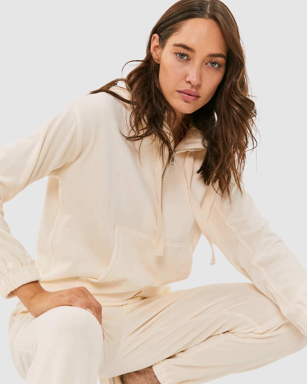 Alyse Cord Pant in ECRU