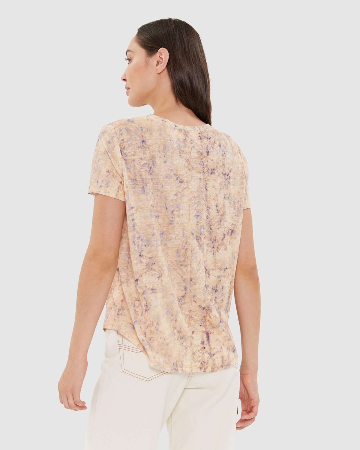 Ava Smoke Print Tee in MULTI