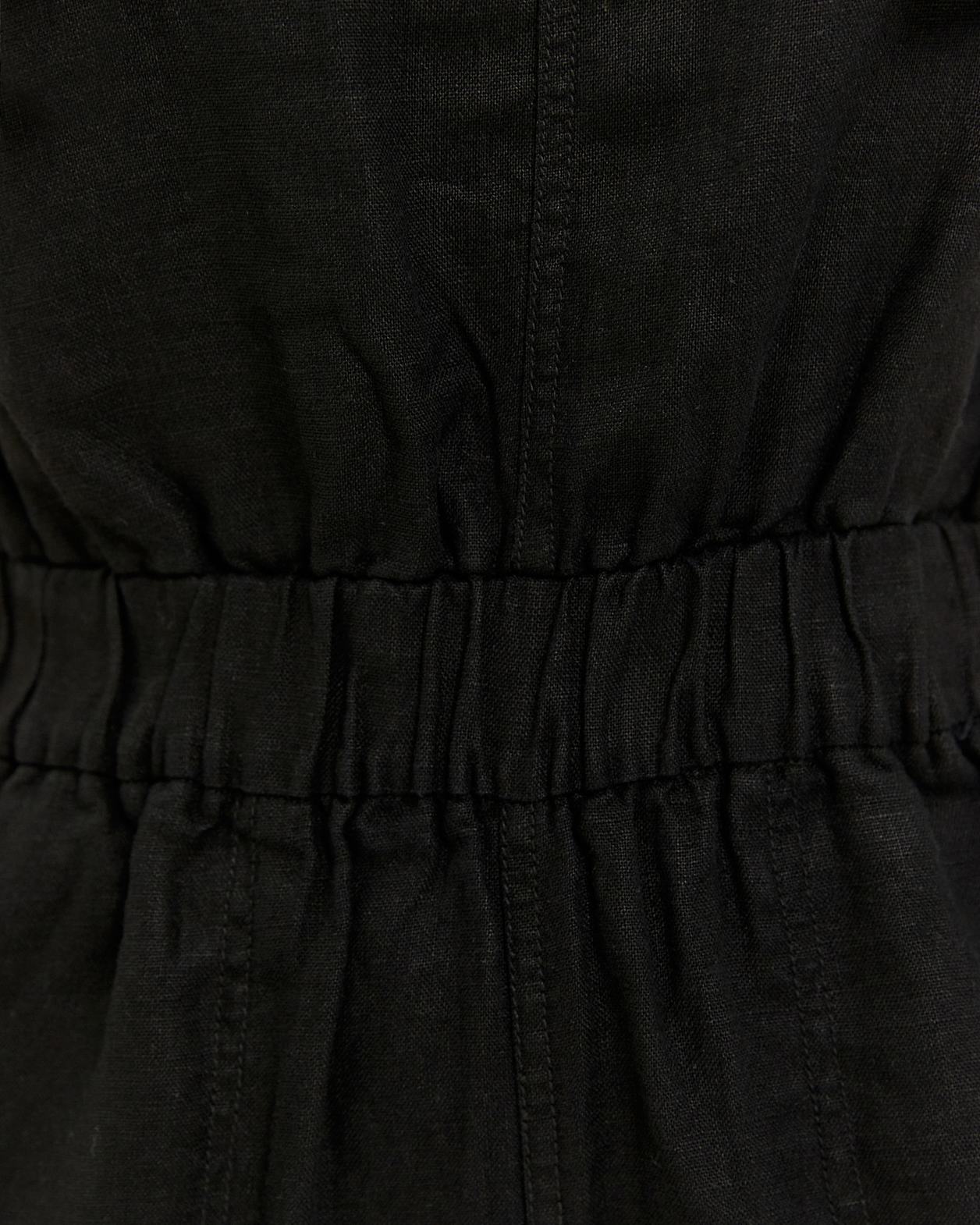 Sara Linen Jumpsuit in BLACK