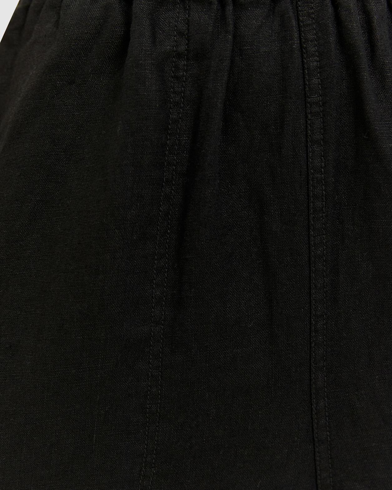 Sara Linen Jumpsuit in BLACK