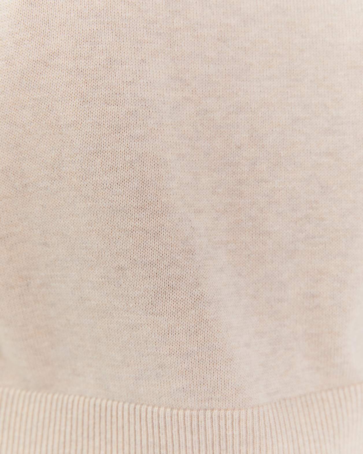 Orla Cotton Cashmere Crew in LIMESTONE