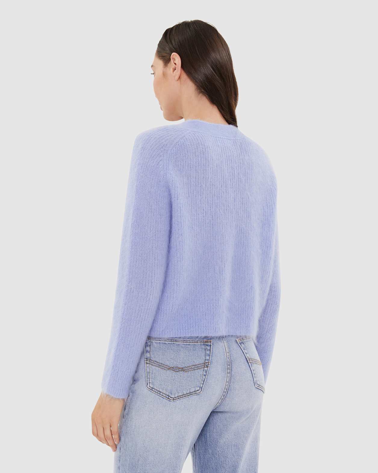 Jane Mohair Oversized Cardigan in SOFT BLUE