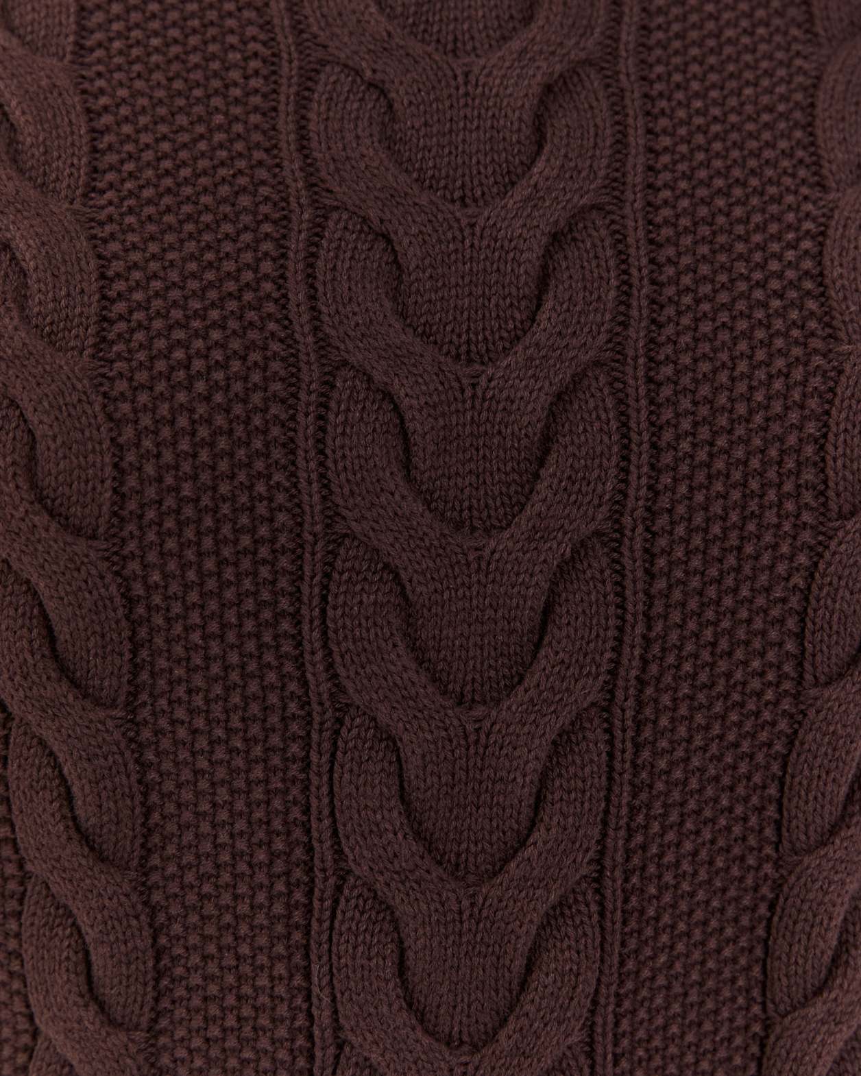 Sofia Cable Knit in DARK CHOCOLATE