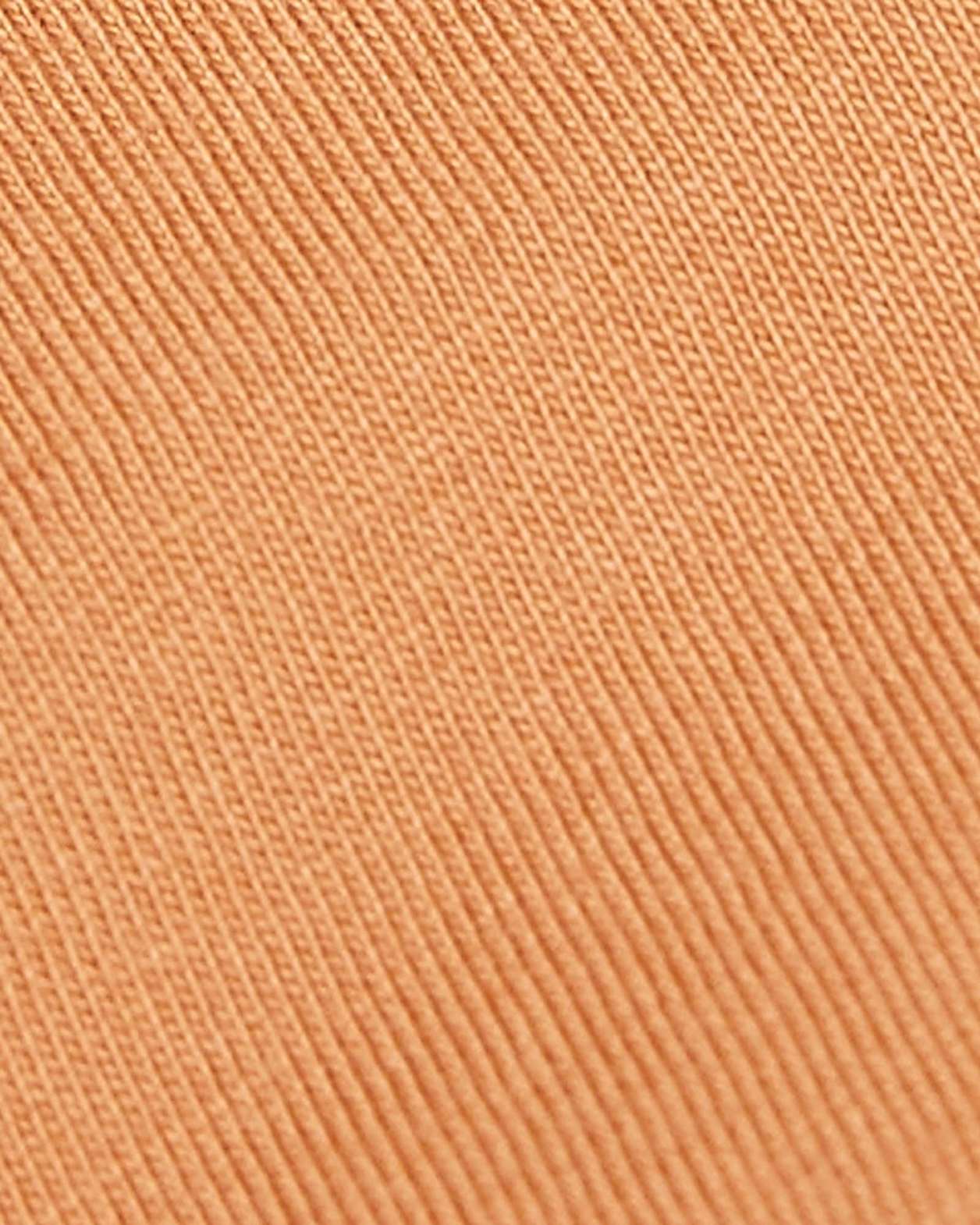 Organic Split Tee in BURNT ORANGE