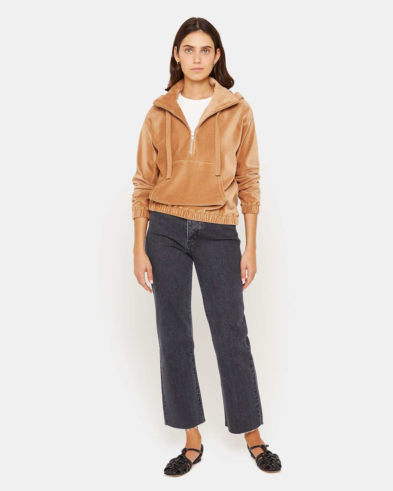 Alyse Cord Cagoule in BISCUIT