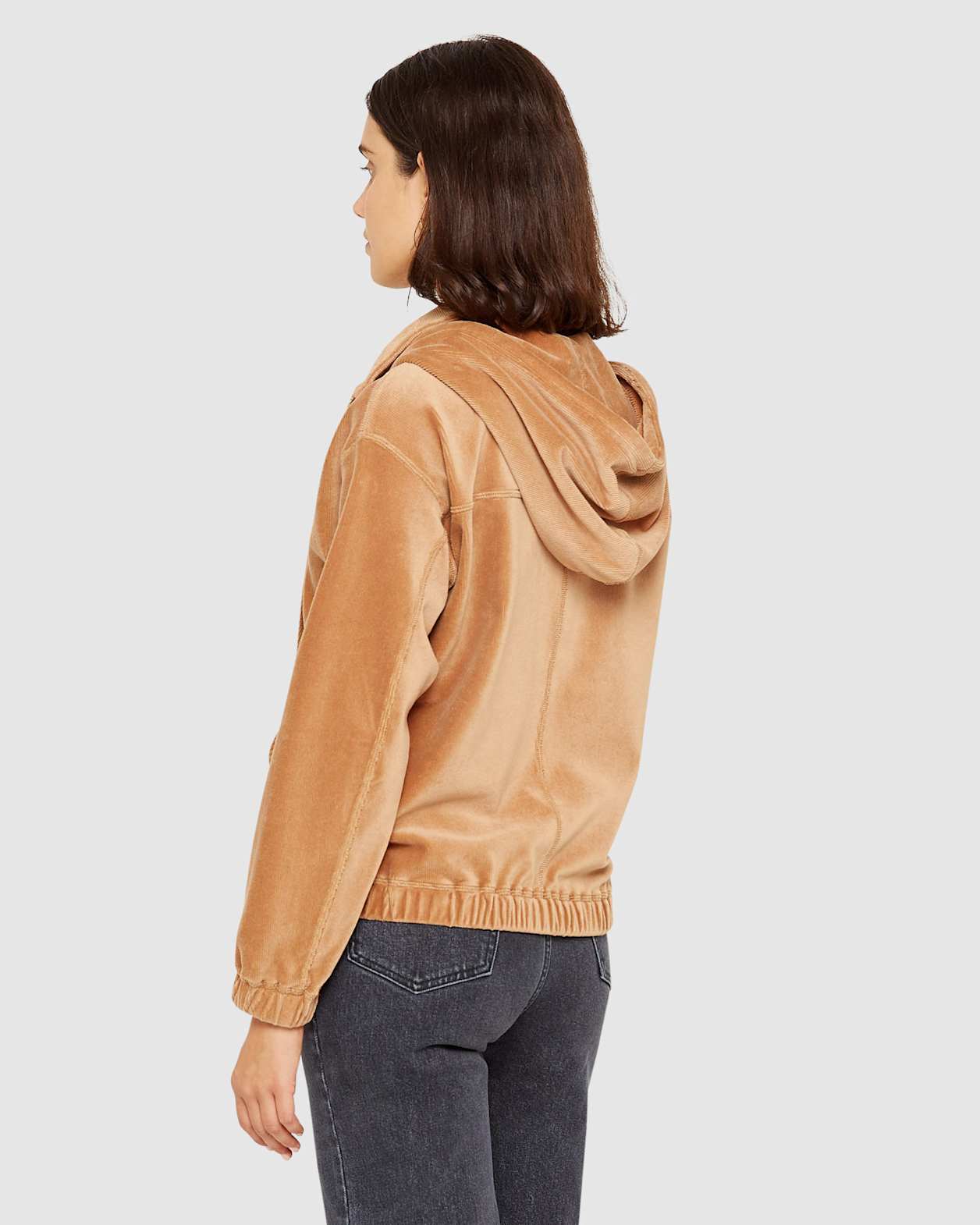 Alyse Cord Cagoule in BISCUIT