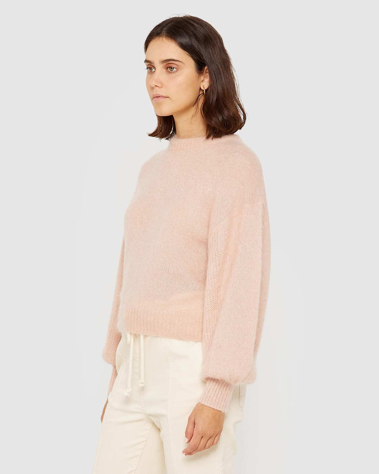 Didion Mohair Knit in WHISPER PINK