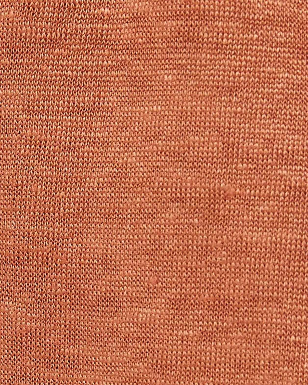 Ava Linen Tank in RUST