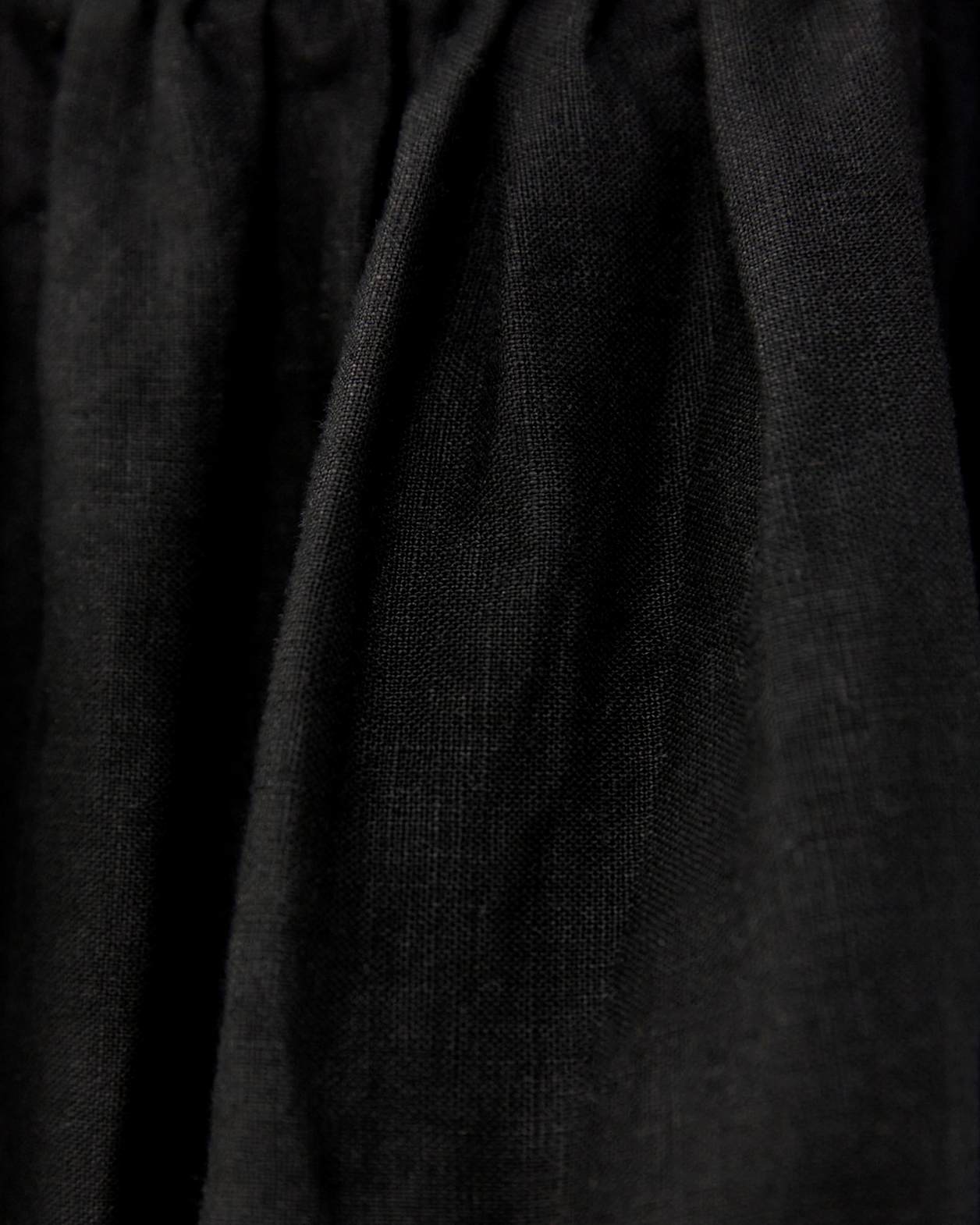 Sara Linen Mini Dress in BLACK