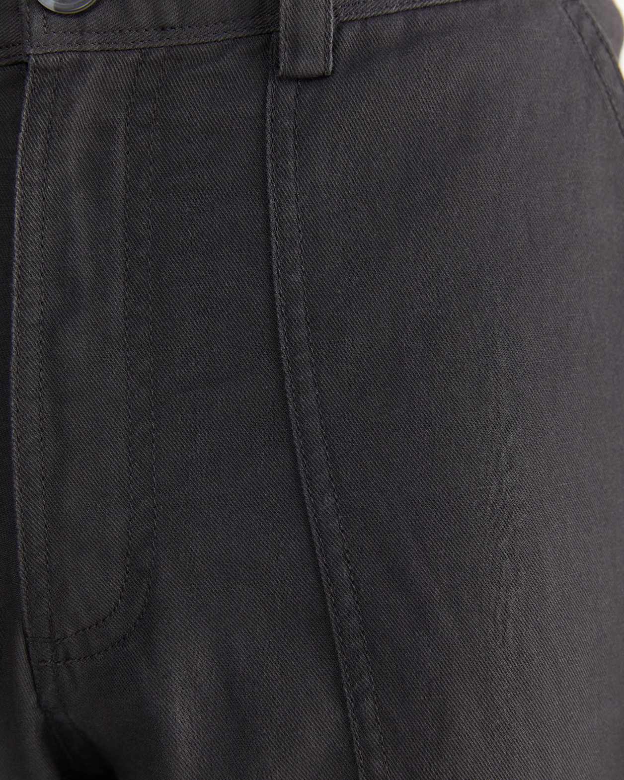 Cotton Linen Workroom Pants in WASHED BLACK