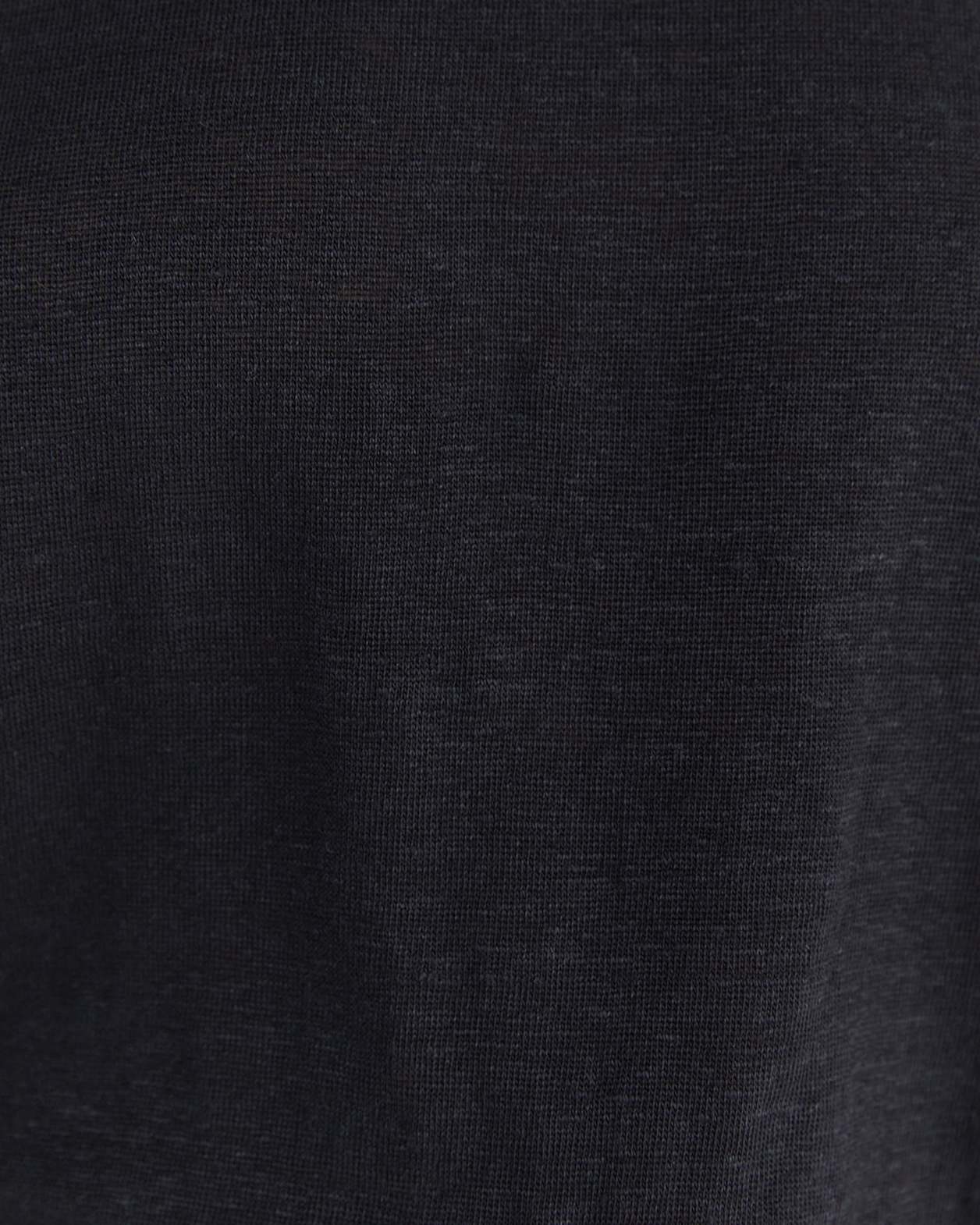 Ava Linen Tank in BLACK