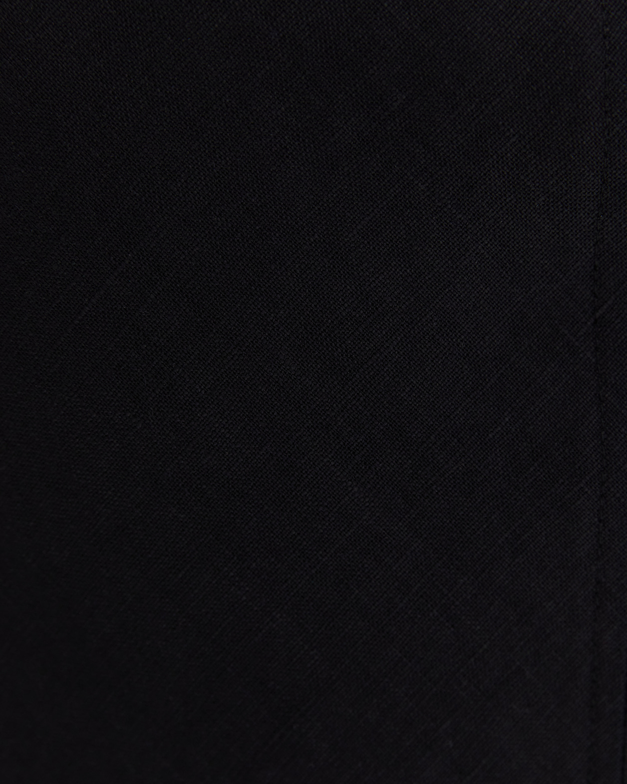 Easy Linen Slip Skirt in BLACK