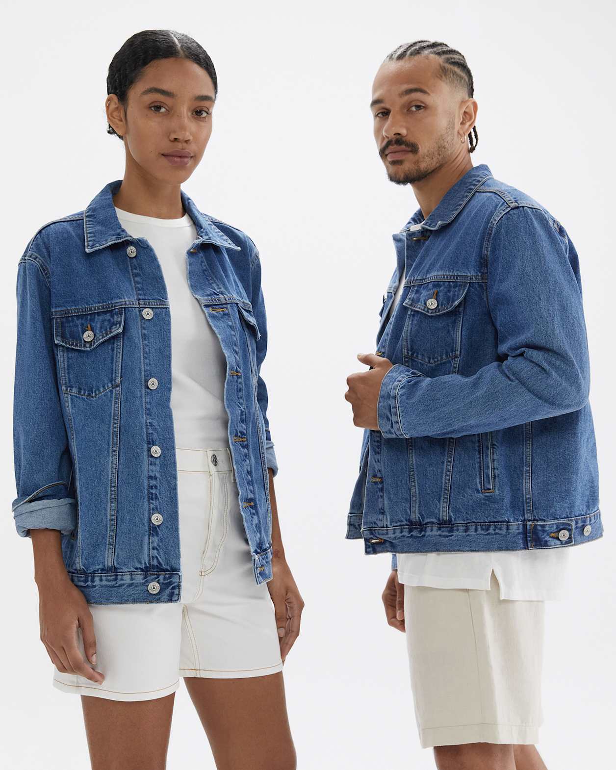 The Unisex Denim Jacket in FADED VINTAGE