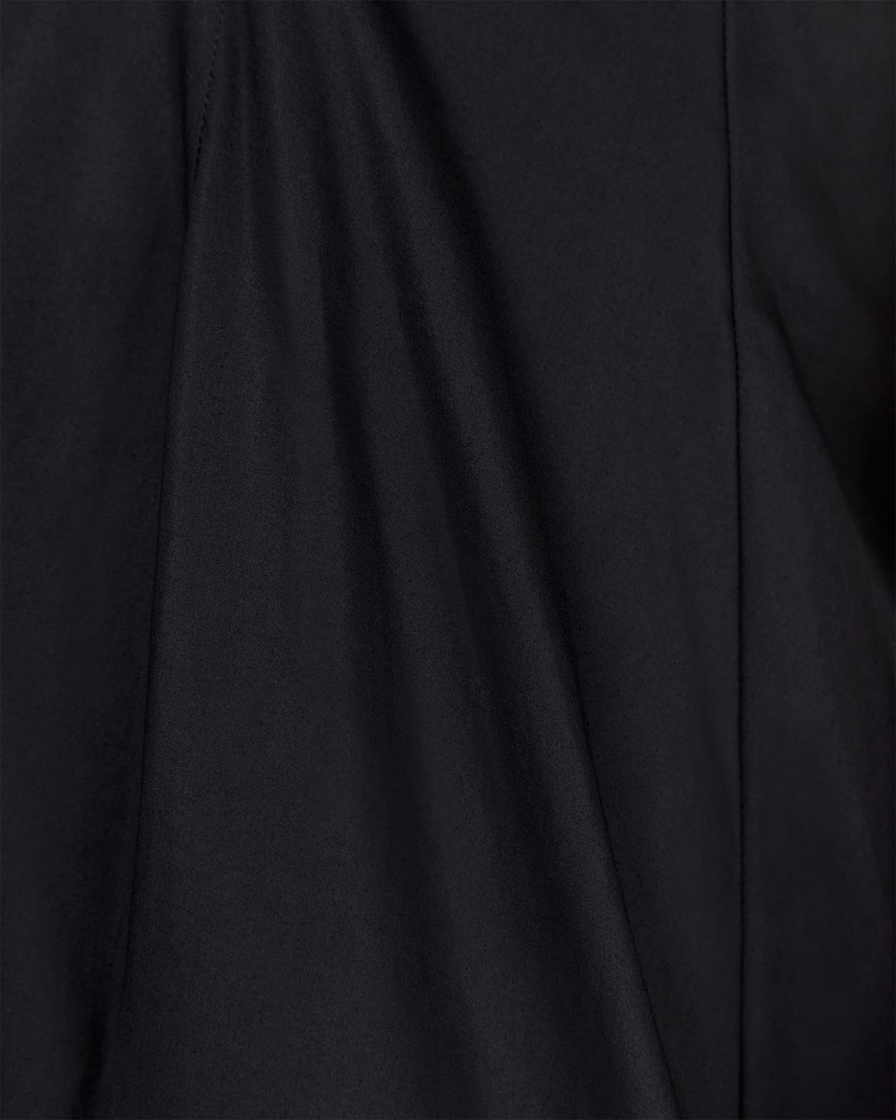 Organic Cotton V Strappy Dress in BLACK