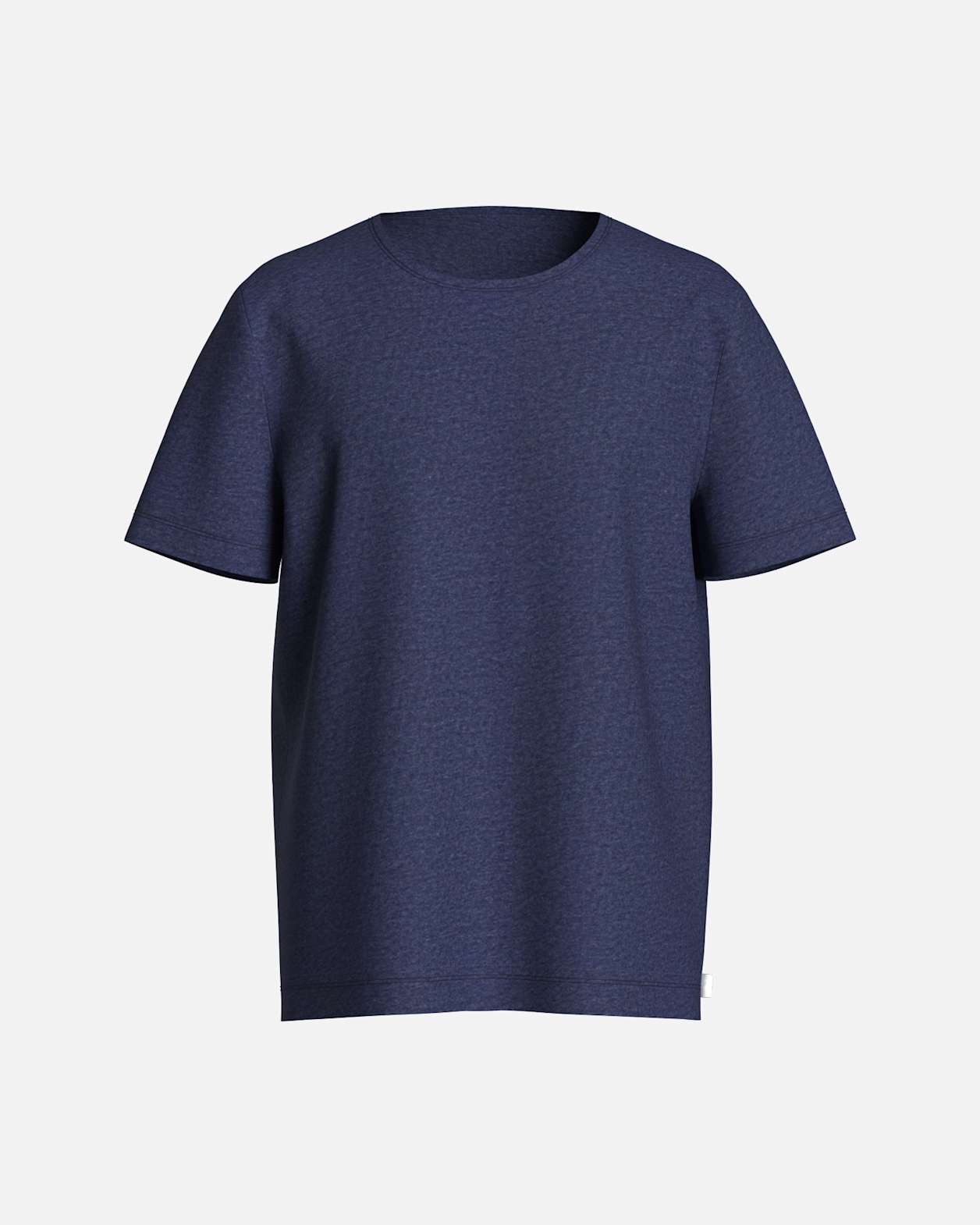 Essential Crew Neck Tee in NAVY MARLE