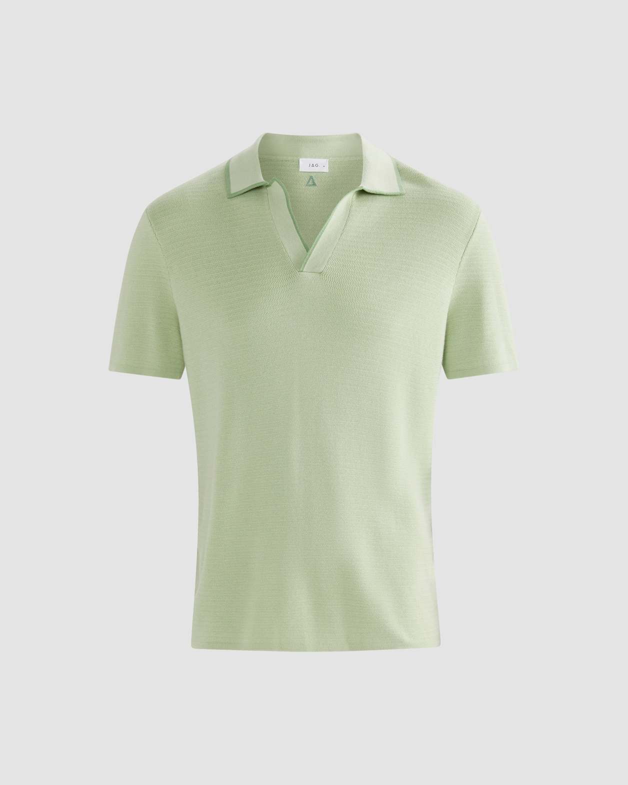 Spencer Knit Polo in SOFT GREEN