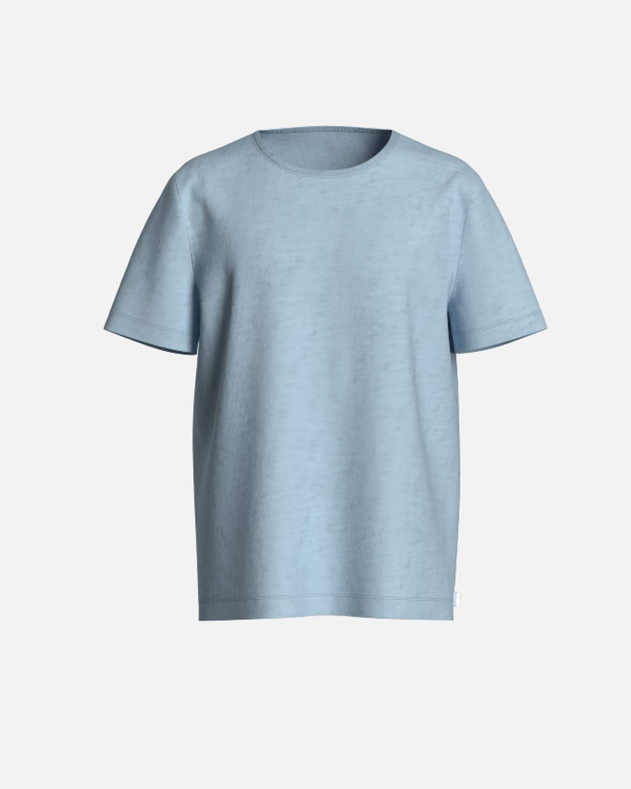 Essential Crew Neck Tee in LIGHT BLUE