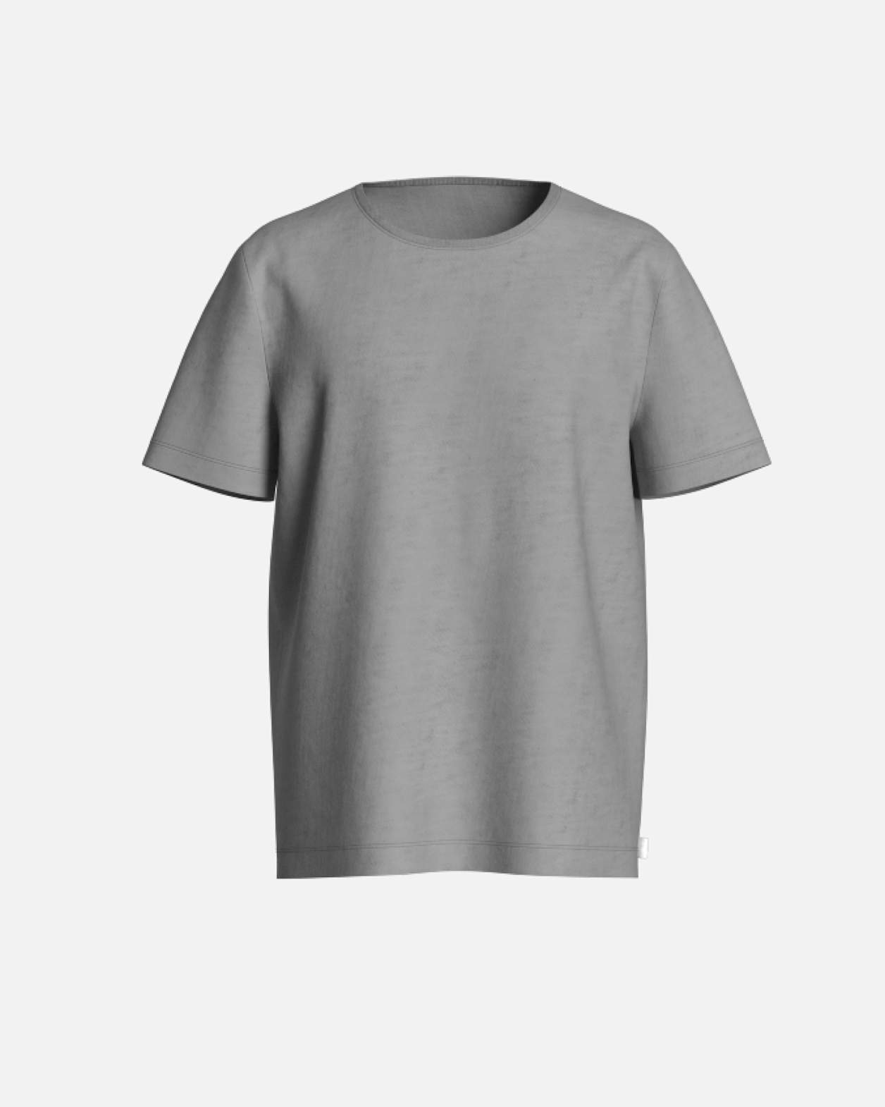 Essential Crew Neck Tee in GREY MARLE