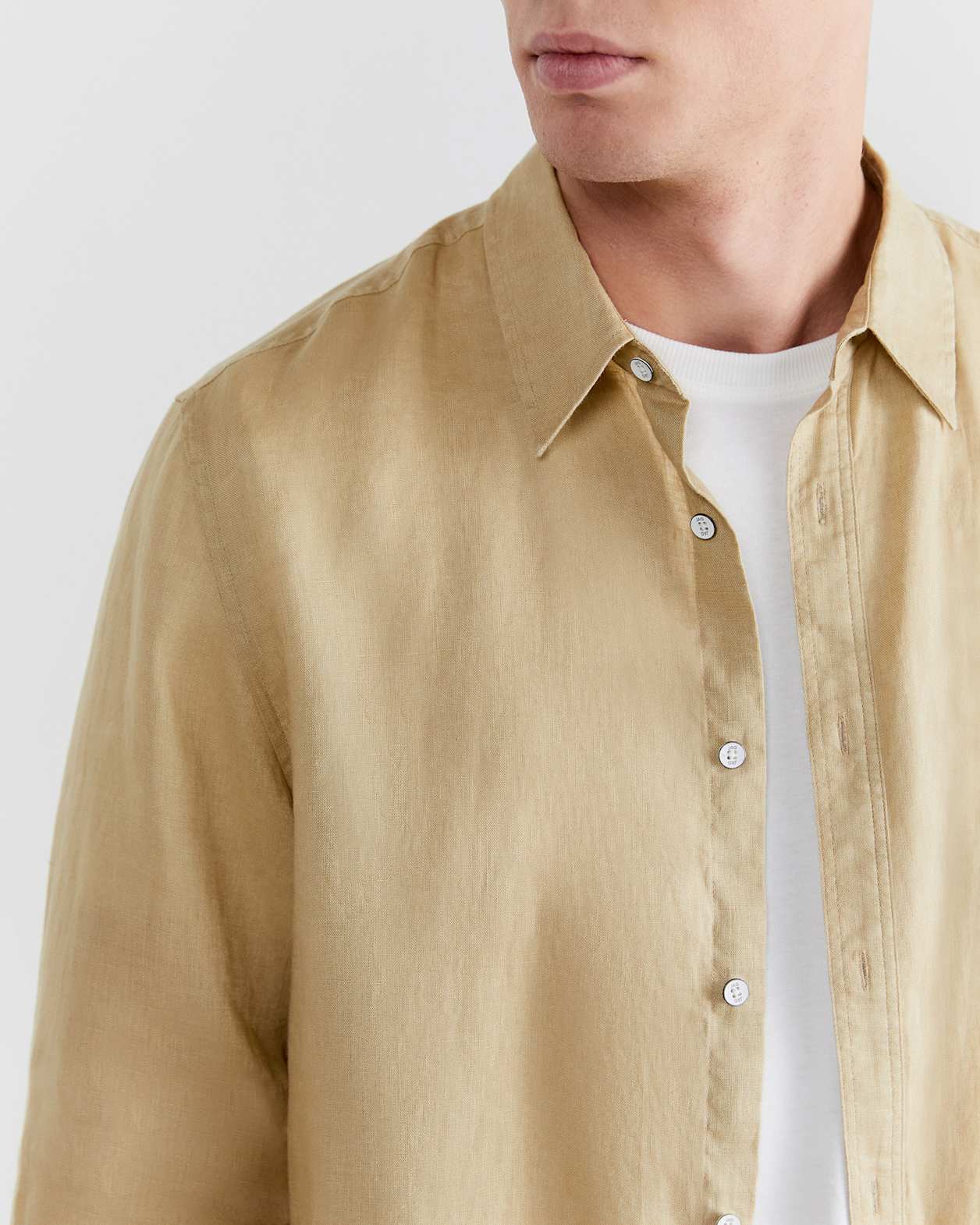 Cooper Linen Shirt in SAND