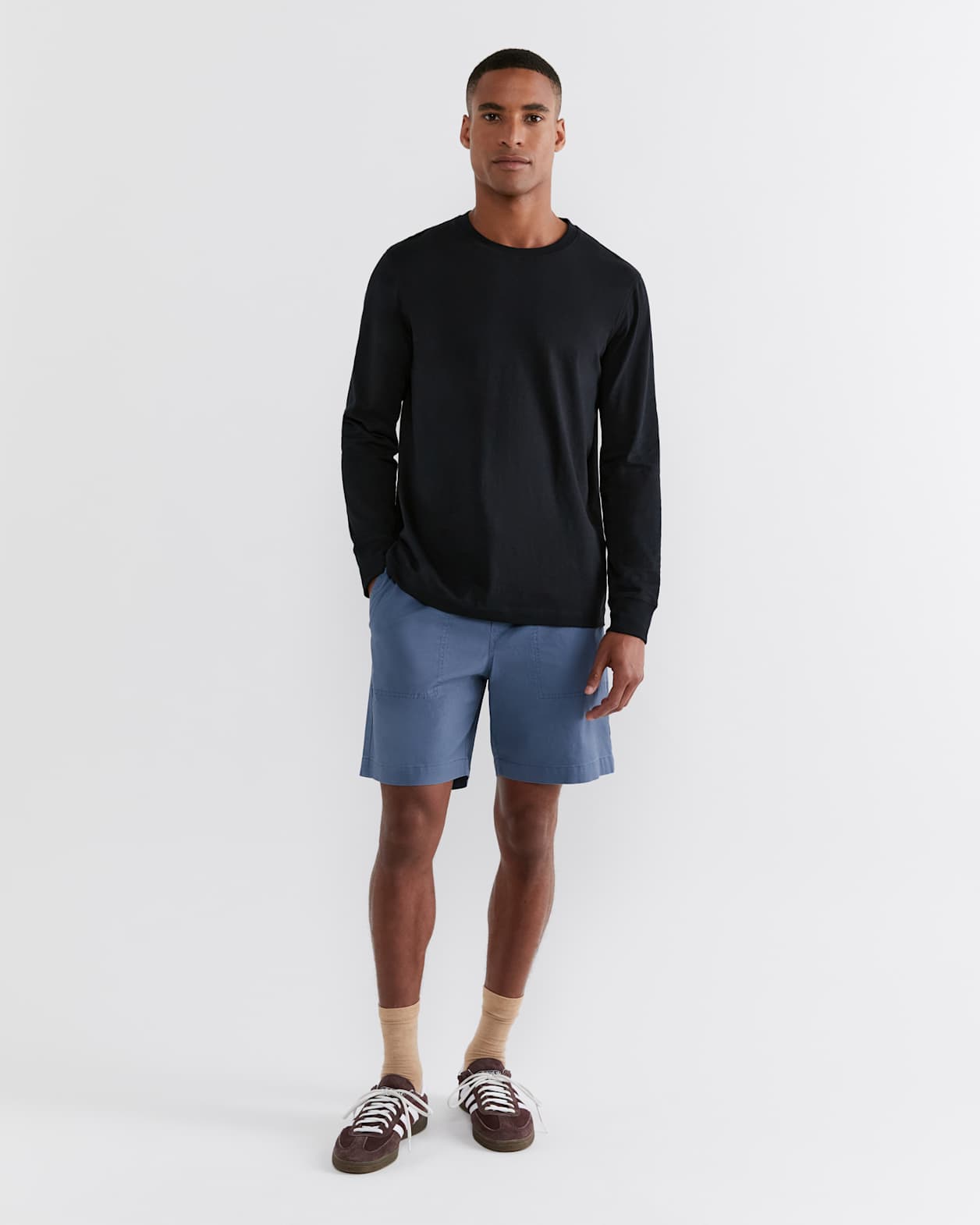 Max Cotton Stretch Short in BLUE