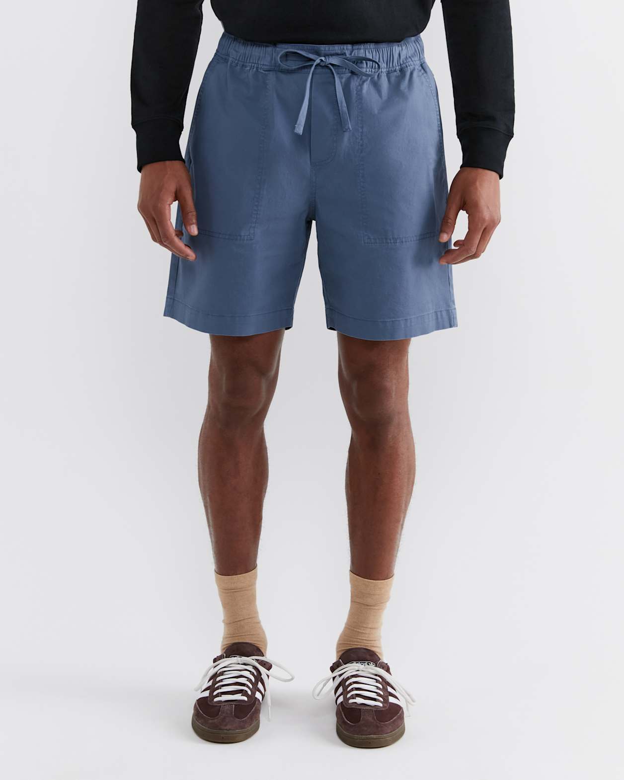 Max Cotton Stretch Short in BLUE
