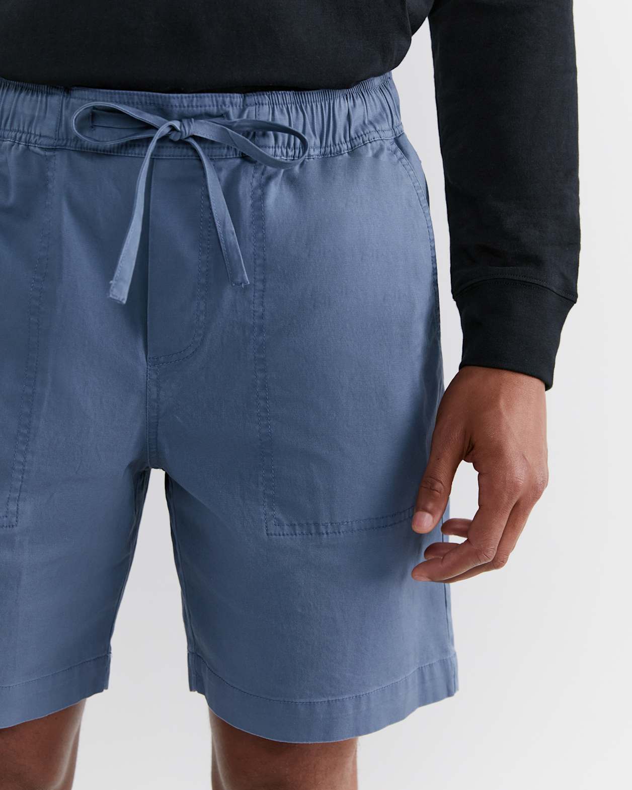 Max Cotton Stretch Short in BLUE