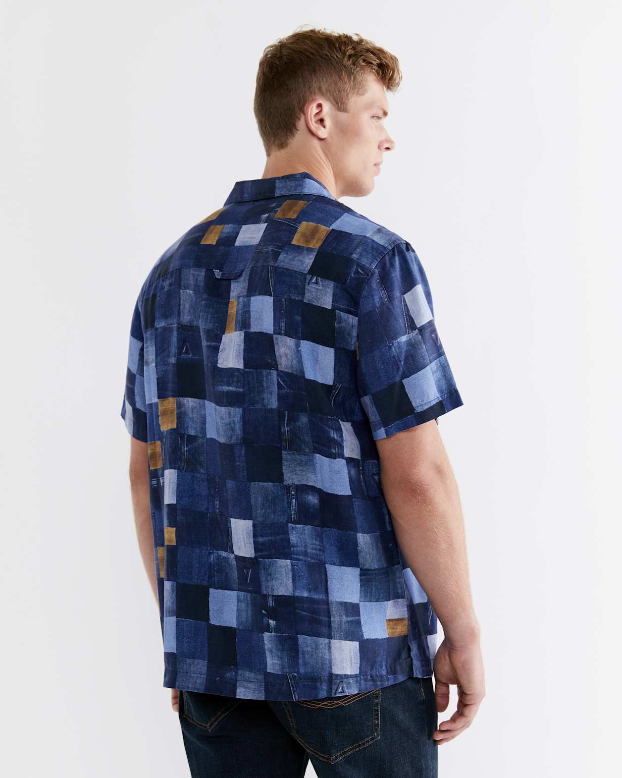 Nolan Tencel Twill Shirt in BLUE