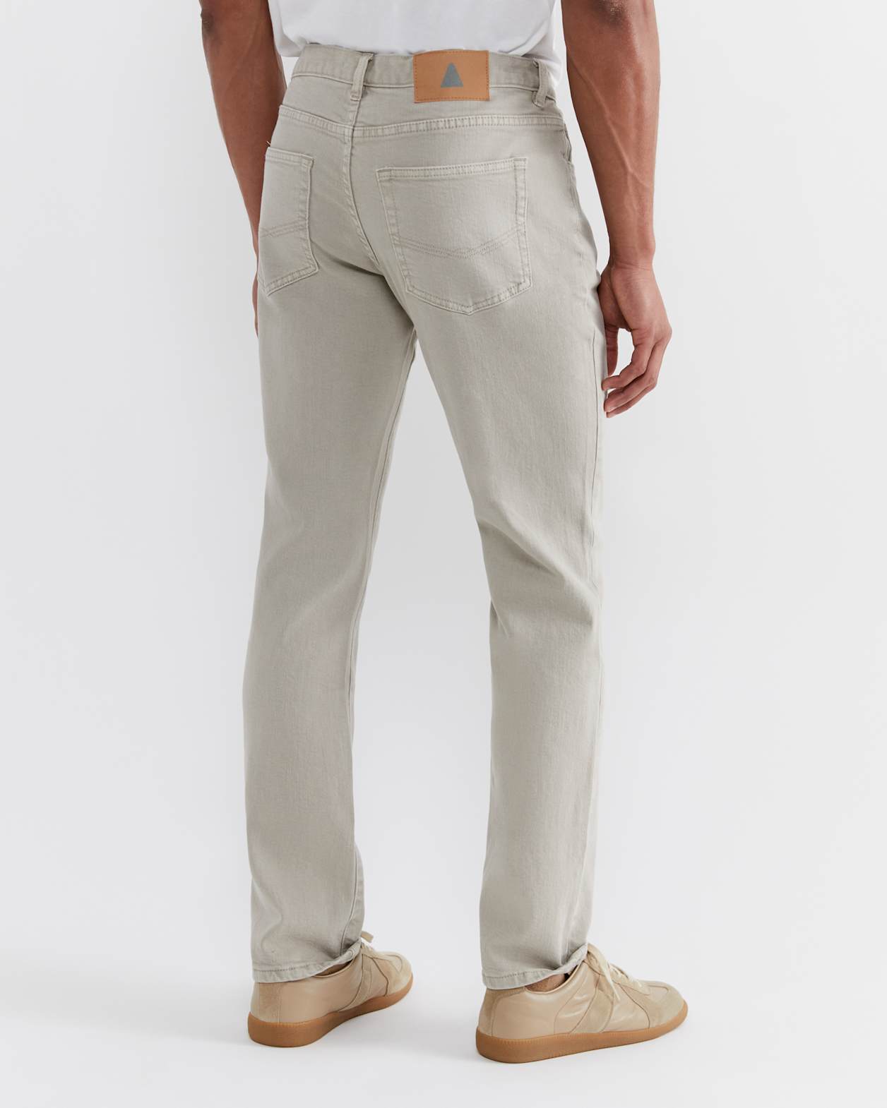 Flynn Garment Dye Jeans in STONE