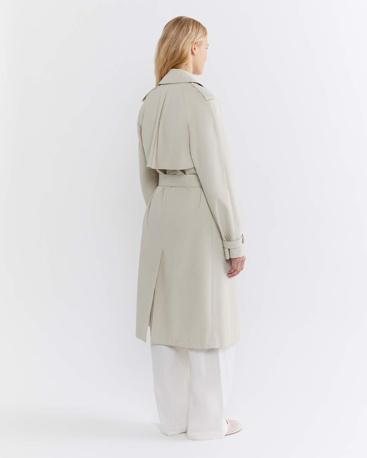 Layla Trench Coat in NATURAL