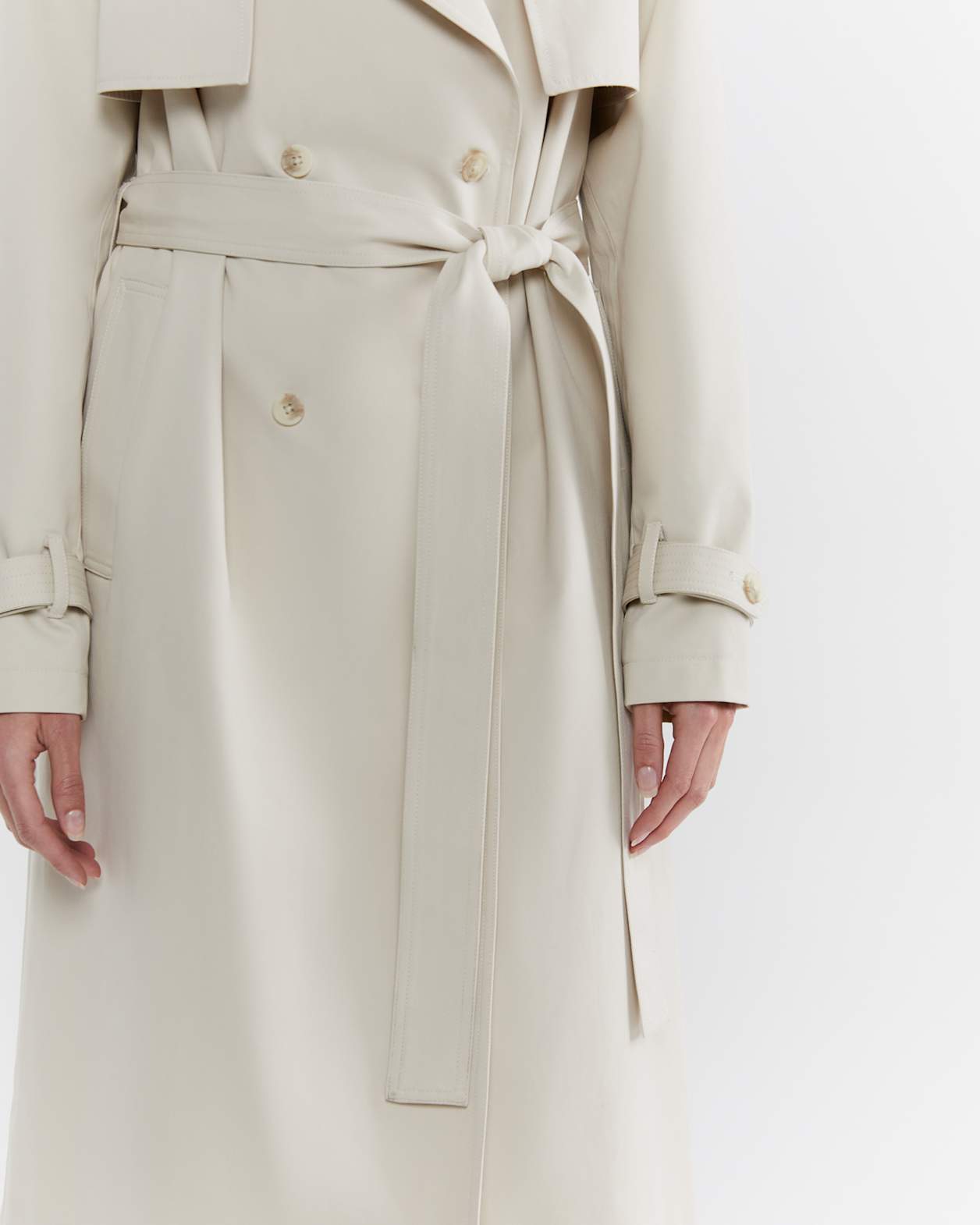 Layla Trench Coat in NATURAL