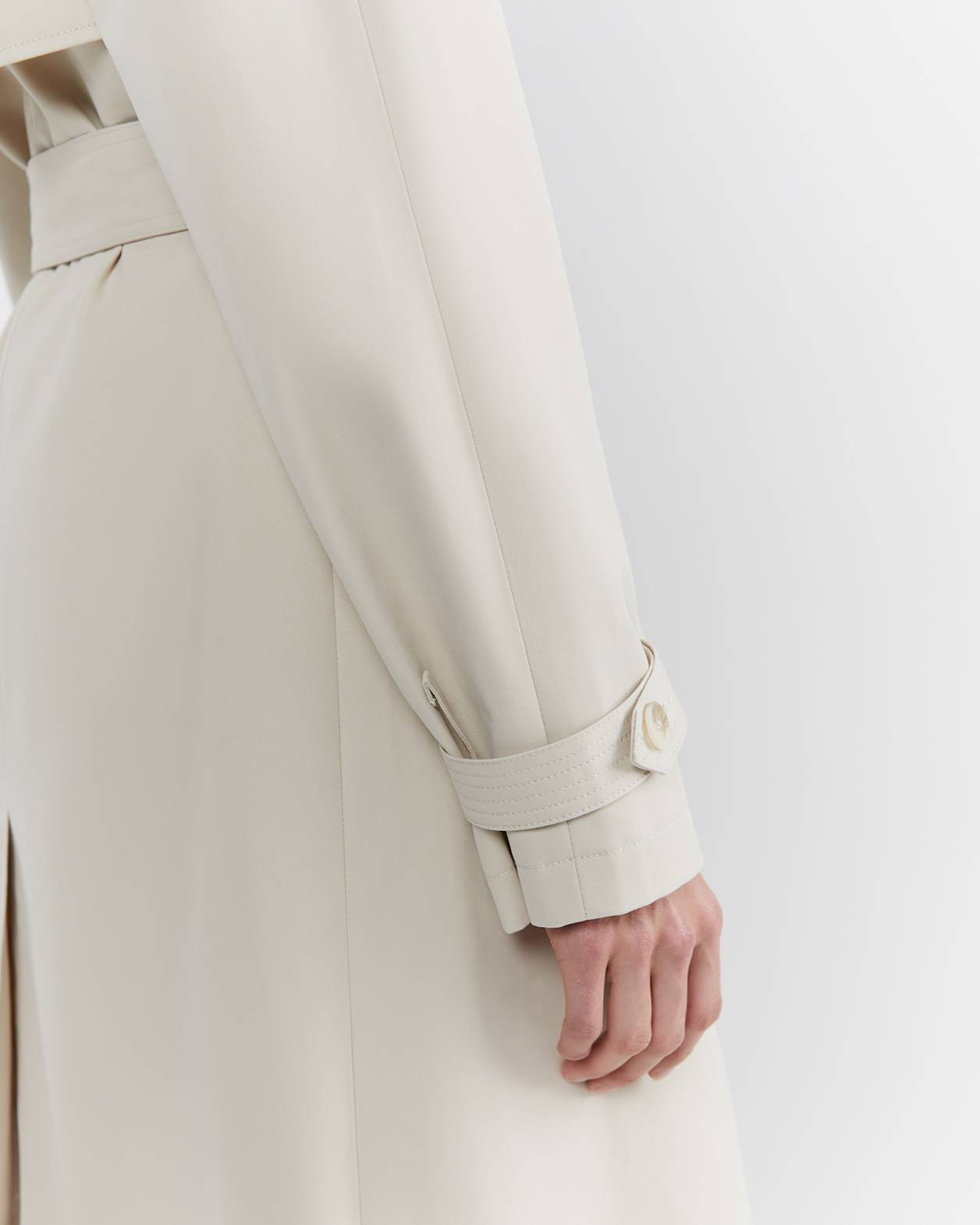 Layla Trench Coat in NATURAL
