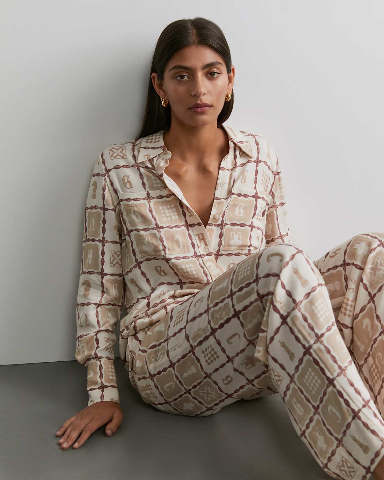 Sarti Gambit Long Sleeve Shirt in NEUTRAL