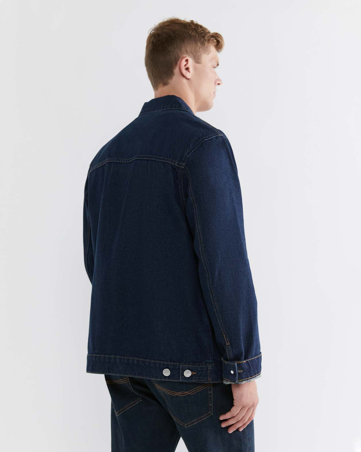 Seth Denim Trucker in DENIM MID WASH