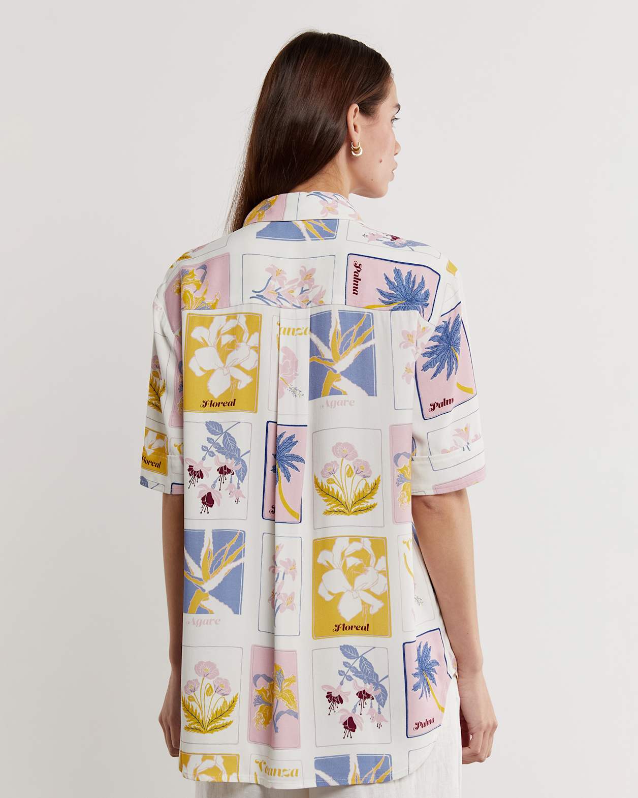 Mia Postcard Shirt in PINK MULTI