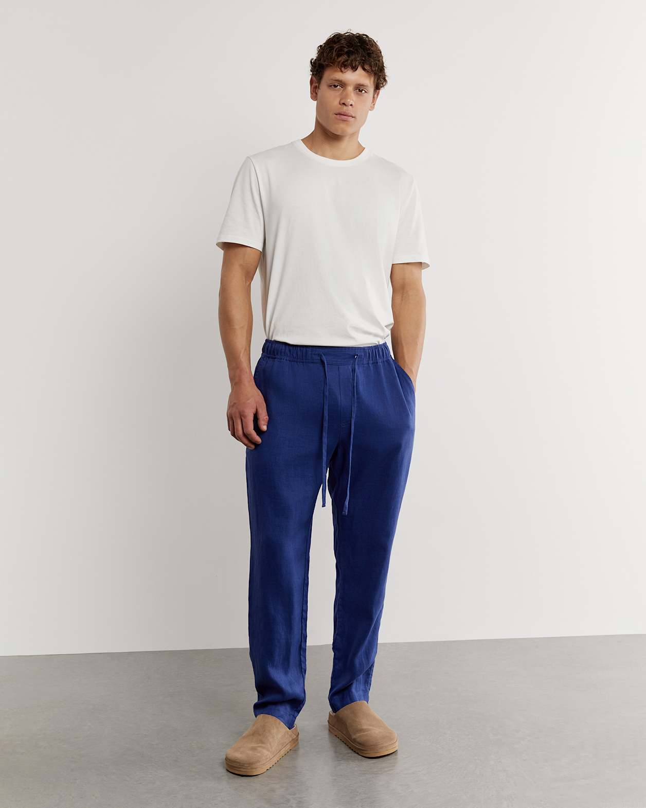 Mikey Linen Pant in TWILIGHT