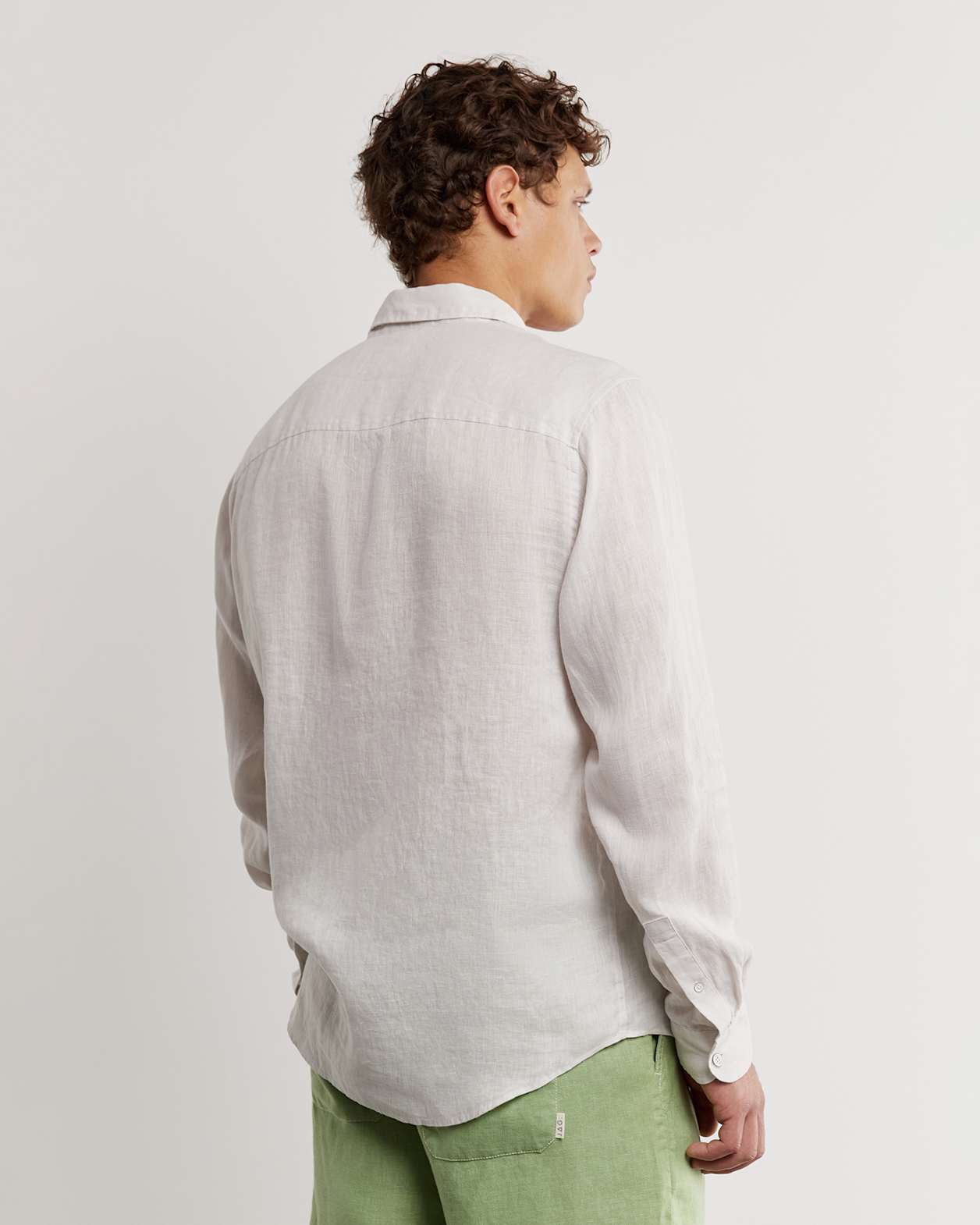 Cooper Linen Shirt in CHALK