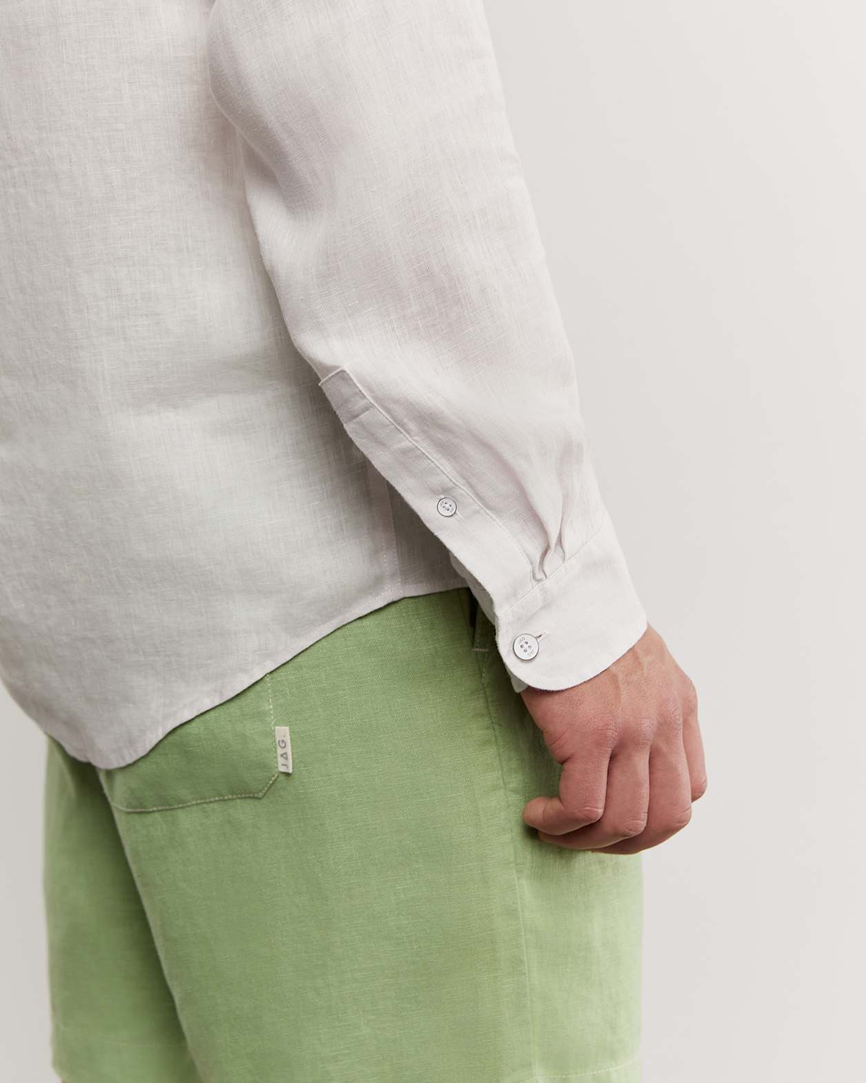 Cooper Linen Shirt in CHALK