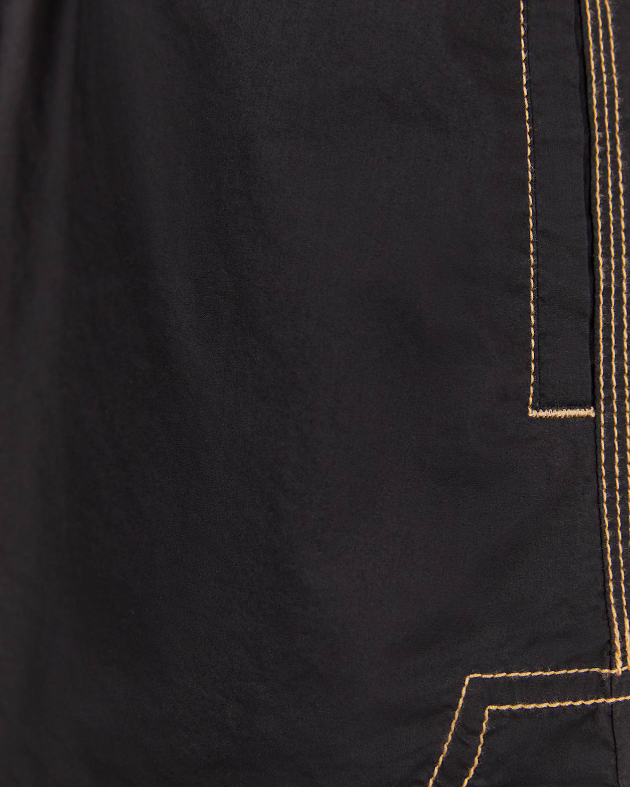 Eden Cotton Pull On Short in BLACK