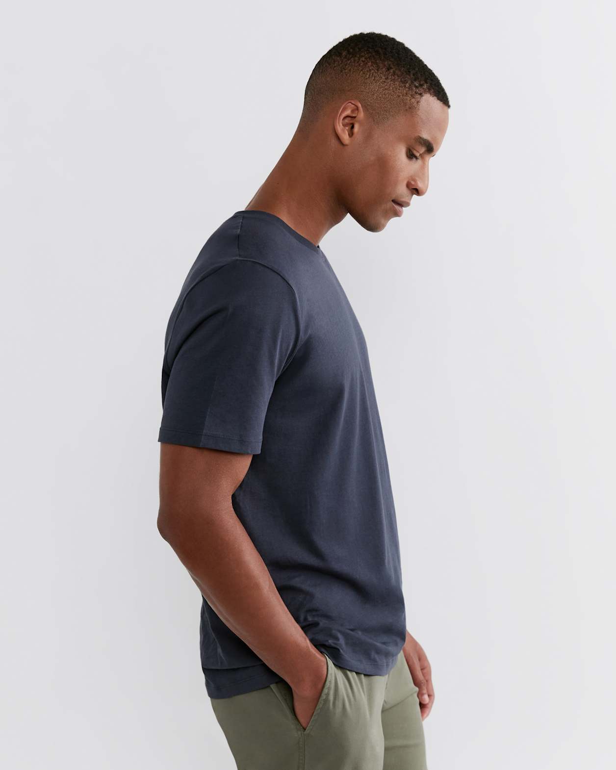 Khai Essential Marle Oc Tee in NAVY MARLE