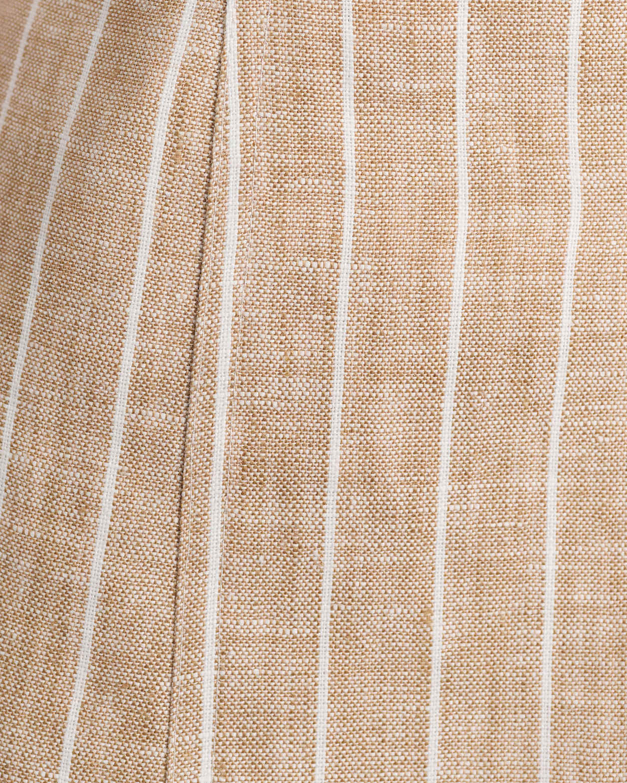 Kayla Stripe Linen Vest in WHITE/NATURAL