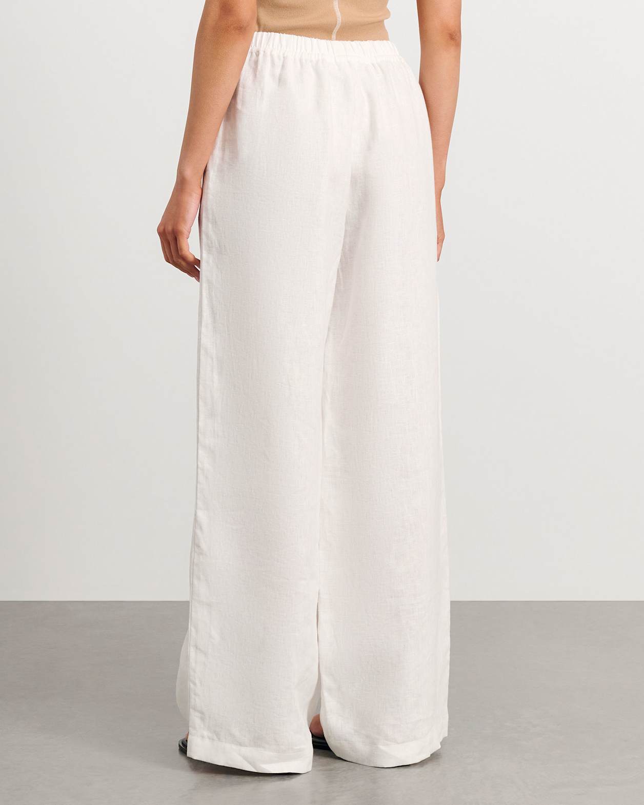 Ivy Linen Pant in WHITE