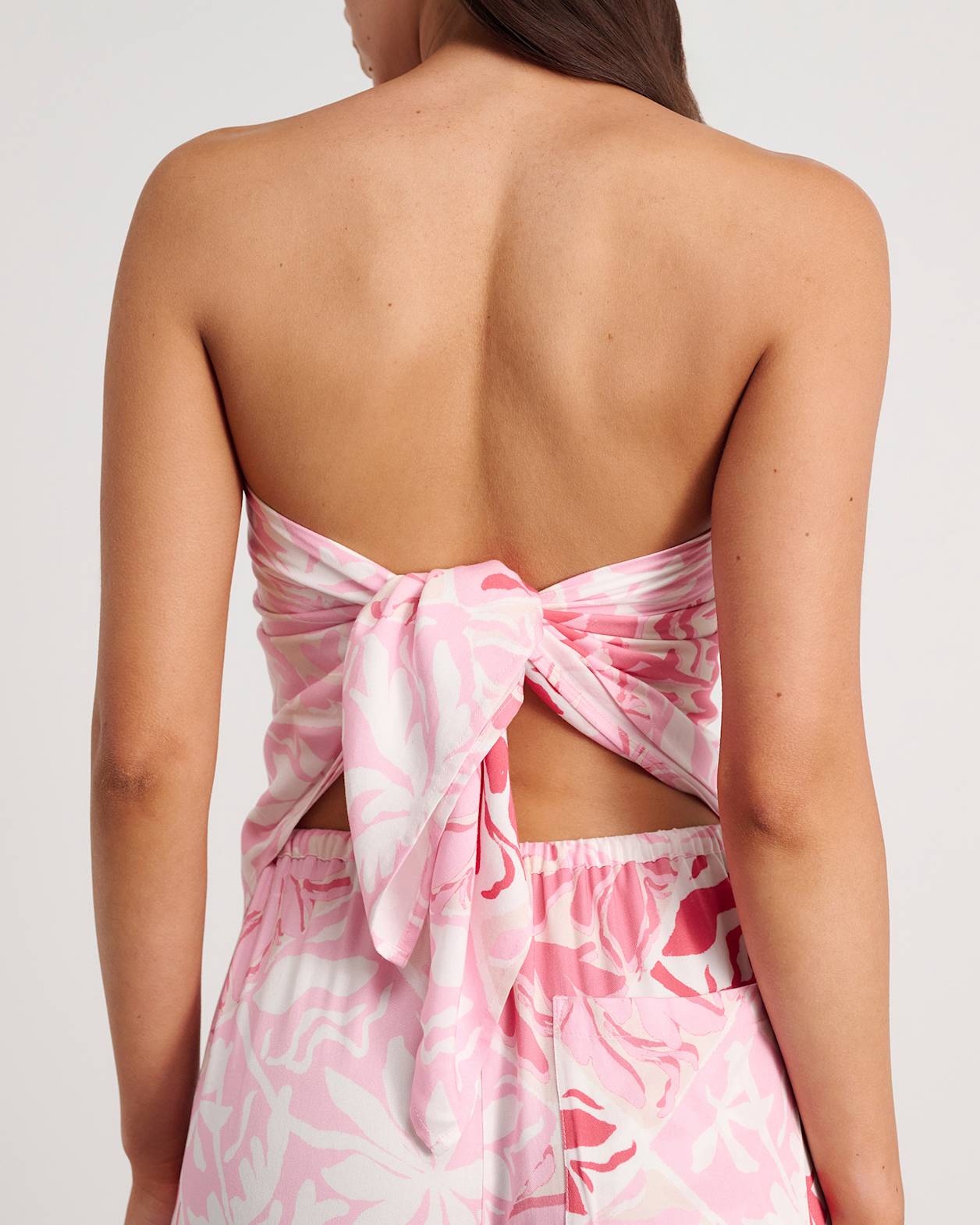 Brandi Calypso Scarf Top in PINK MULTI