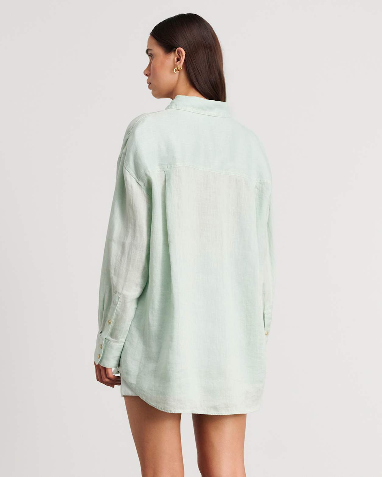Cindy Oversized Shirt in LIGHT GREEN