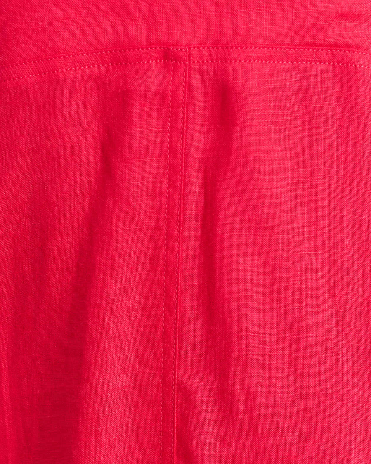 Sara Linen Midi Dress in RASPBERRY