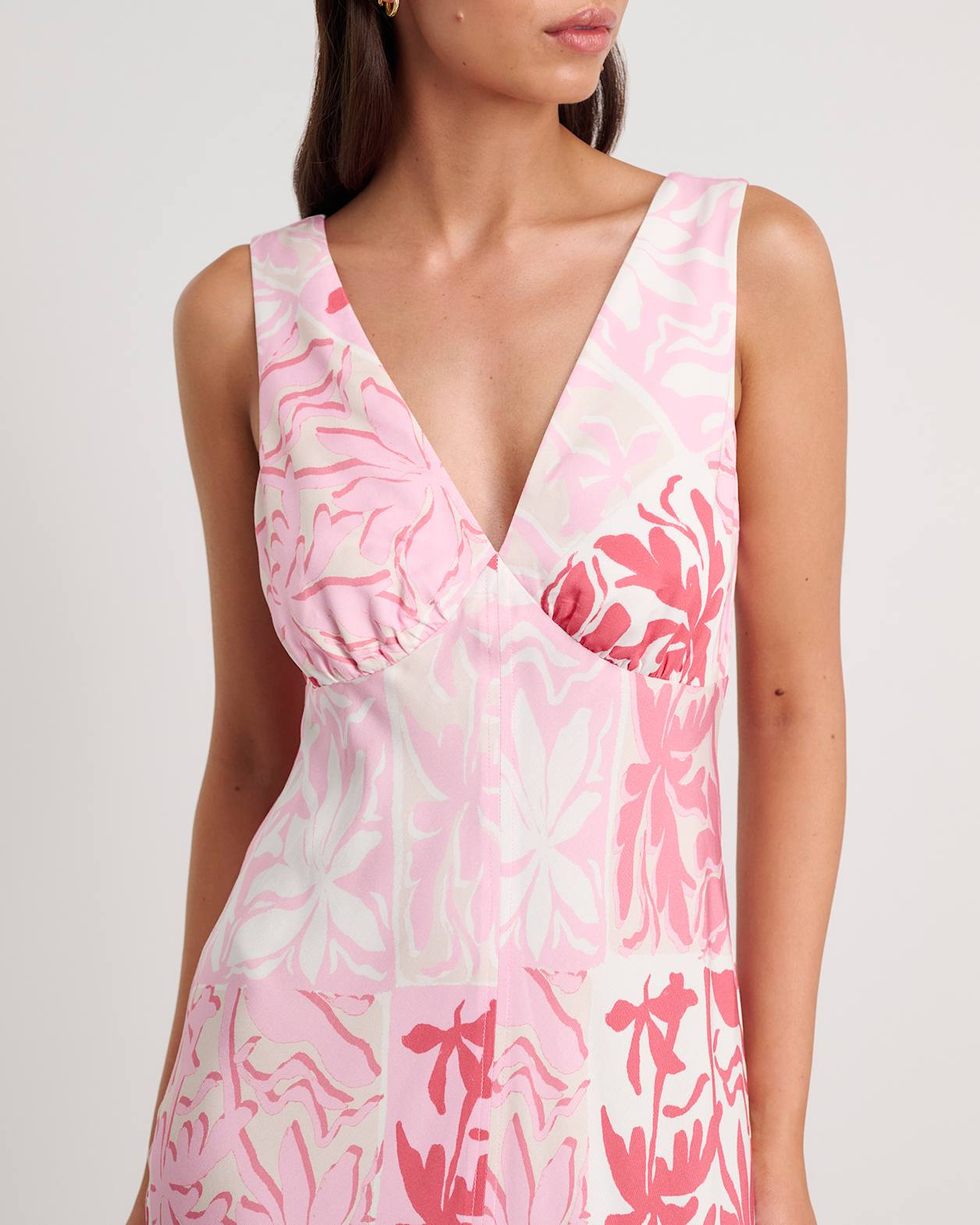 Katie Calypso Maxi Dress in PINK MULTI