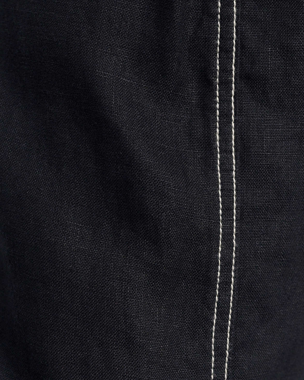 Sabine Linen Pull On Pant in BLACK